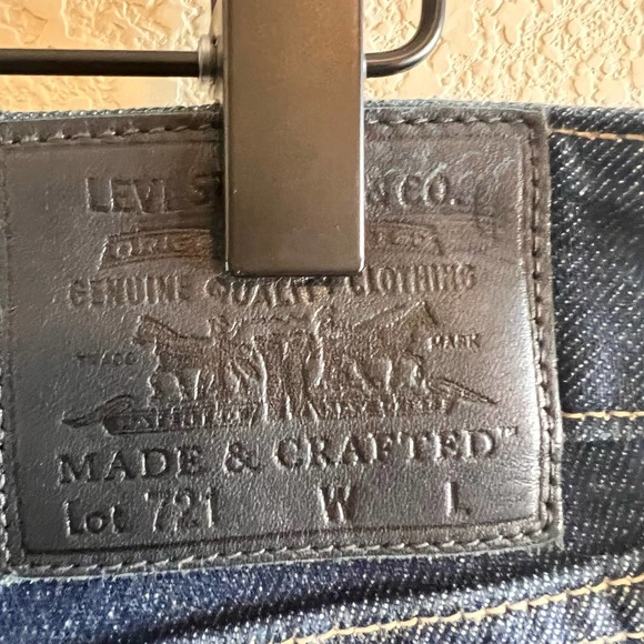 Levi’s Made & Crafted 721 High Rise Skinny Jeans Size 32/30 - Picture 6 of 9